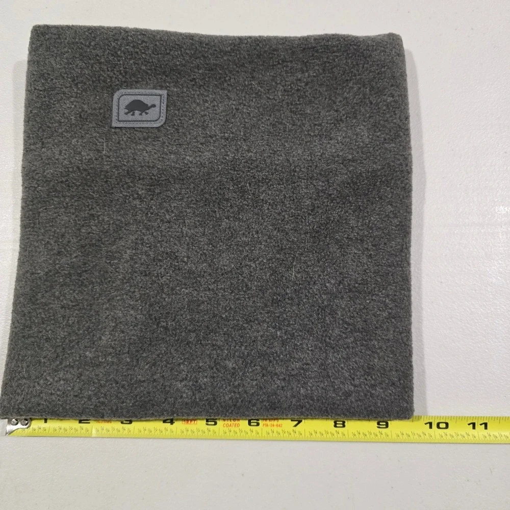 Turtle Fur Charcoal Gray Fleece Neck Warmer Gaiter Recycled‎ Polyester PLHK